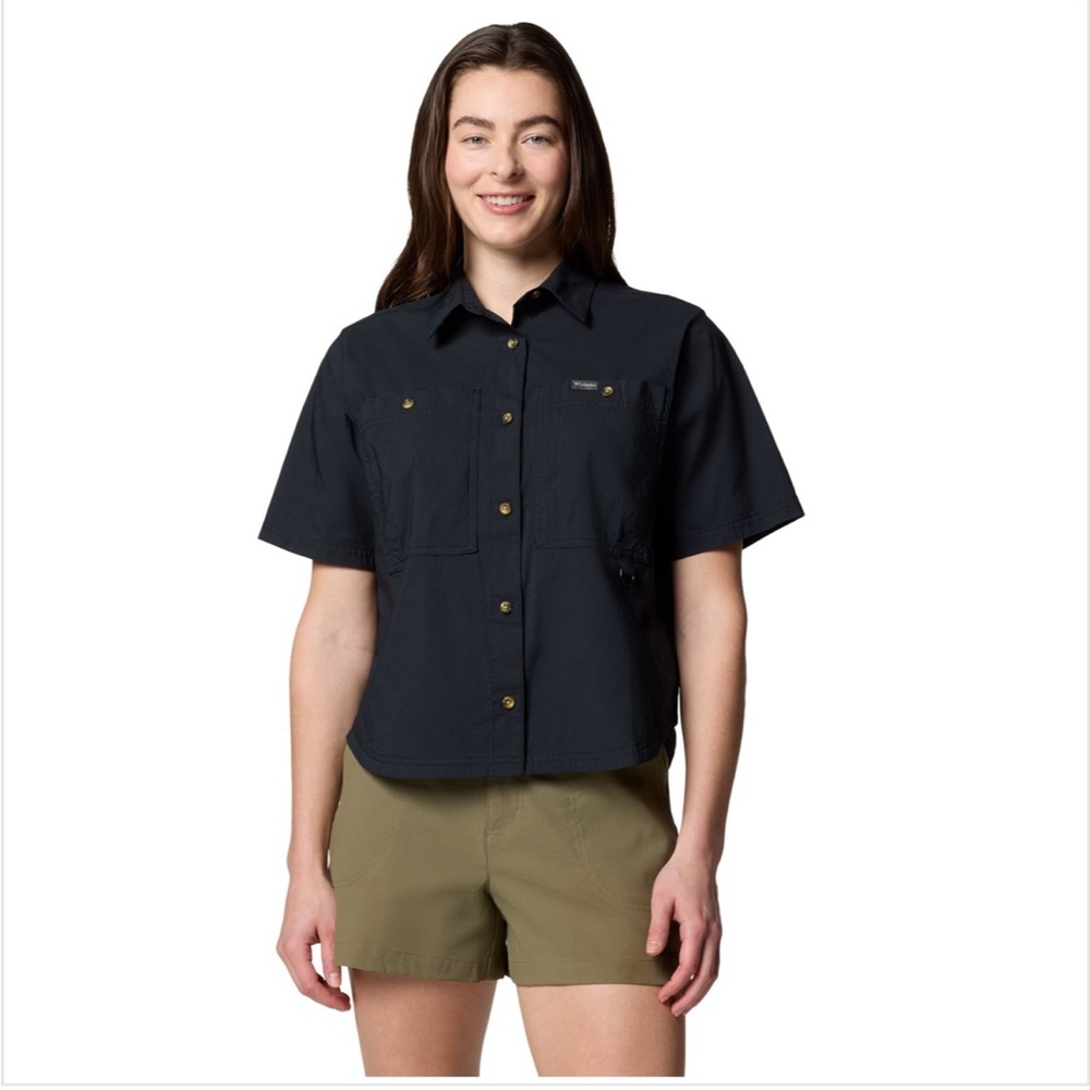 Columbia Women's Brea Falls Woven Short Sleeve Collared Shirt